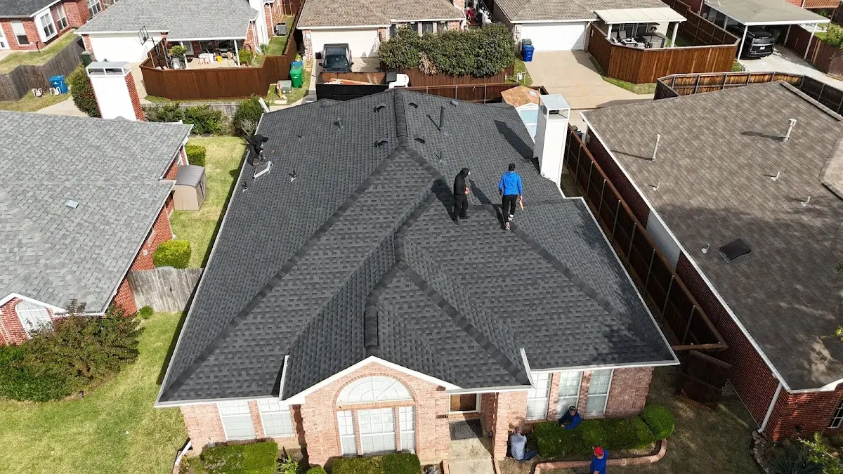 Commercial Roofing work in progress on a Naples Manor property